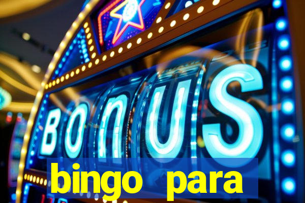 bingo para despedida de solteira para imprimir